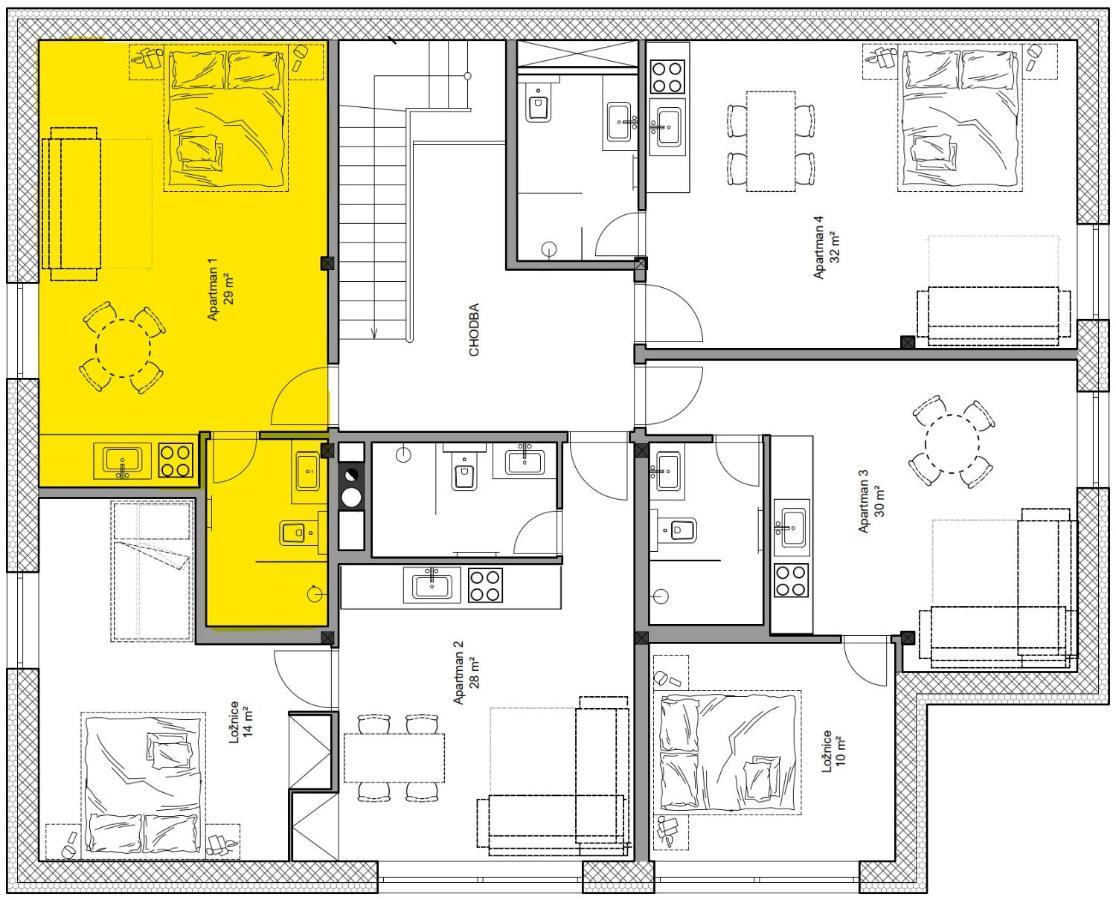Apartmány Hacienda Boží dar Kültér fotó